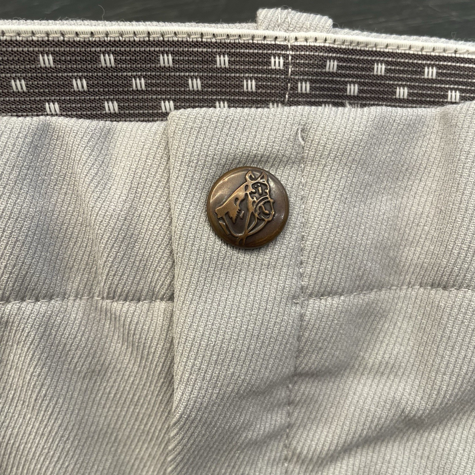 Tailored Sportsman Breeches Womens 26 Gray Knee Patch Horseback Riding Pants