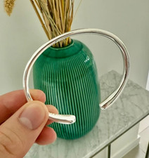 EDLES Manschetten Armband 925 SILBER  Armkette offener DÜNNER ARMREIF Armzange