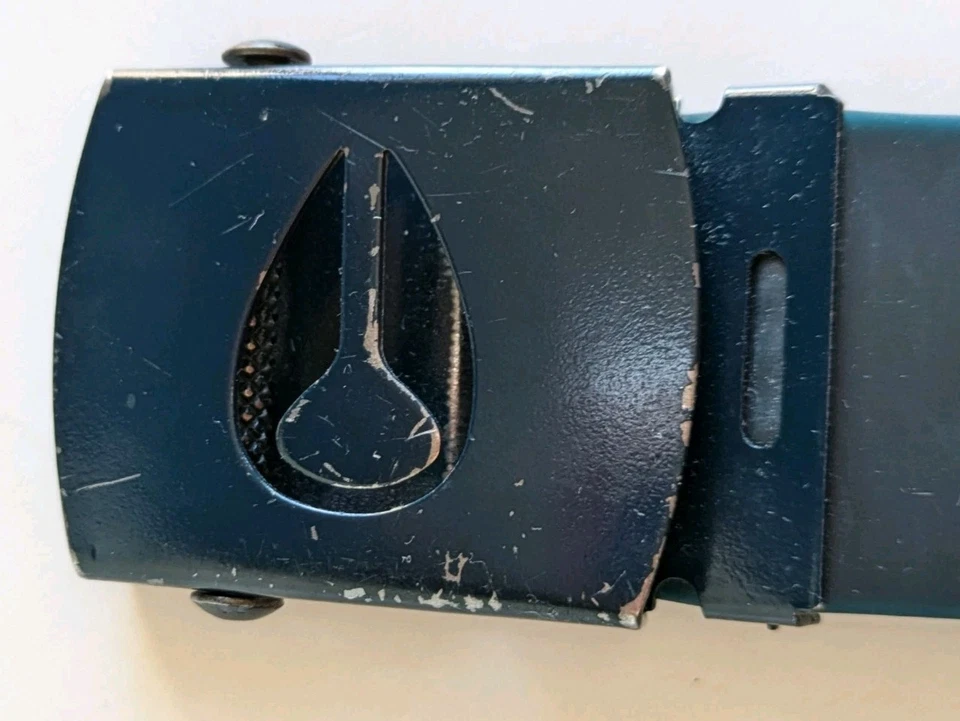Cinturón Nixon All-In Para Hombres 36 Azul Marino Hebilla Extraíble 100% TPE Corte A Talla Raro Foto 4 de 4