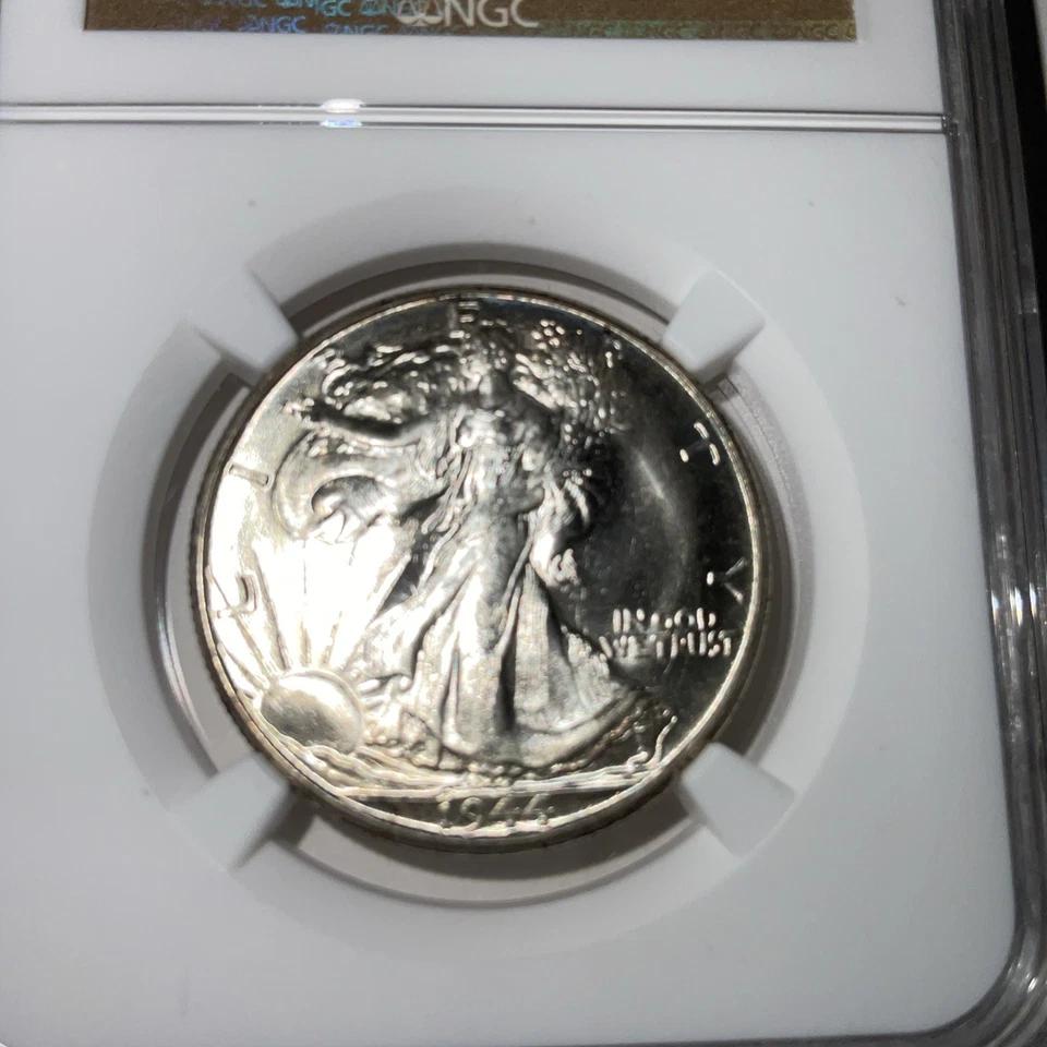NGC. 1944-D 50C Walking Liberty Half Dollar MS 66+ (plus) HIGH GRADE - Image 3 of 4