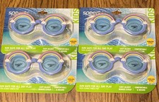 4 Speedo Kids Sunny Vibes Pop Rainbow Swimming Goggles Ages 3-6 UV Protection