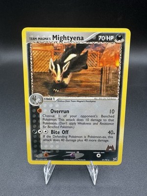 Team Magma's Mightyena - 21/95 Team Magma vs Team Aqua Pokemon LP