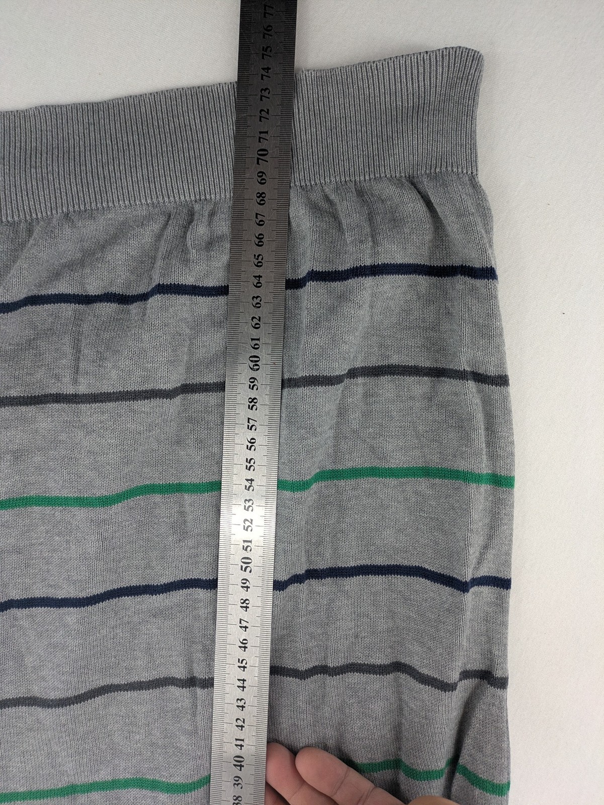 C. Comberti Herren Pullover Gr 54 XL Grau Gestreift V-Ausschnitt Strickpullover image 8