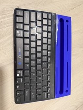 mykeyO MK150 BT Bluetooth Compact Tablet Keyboard Built-In Stand QWERTY Blue