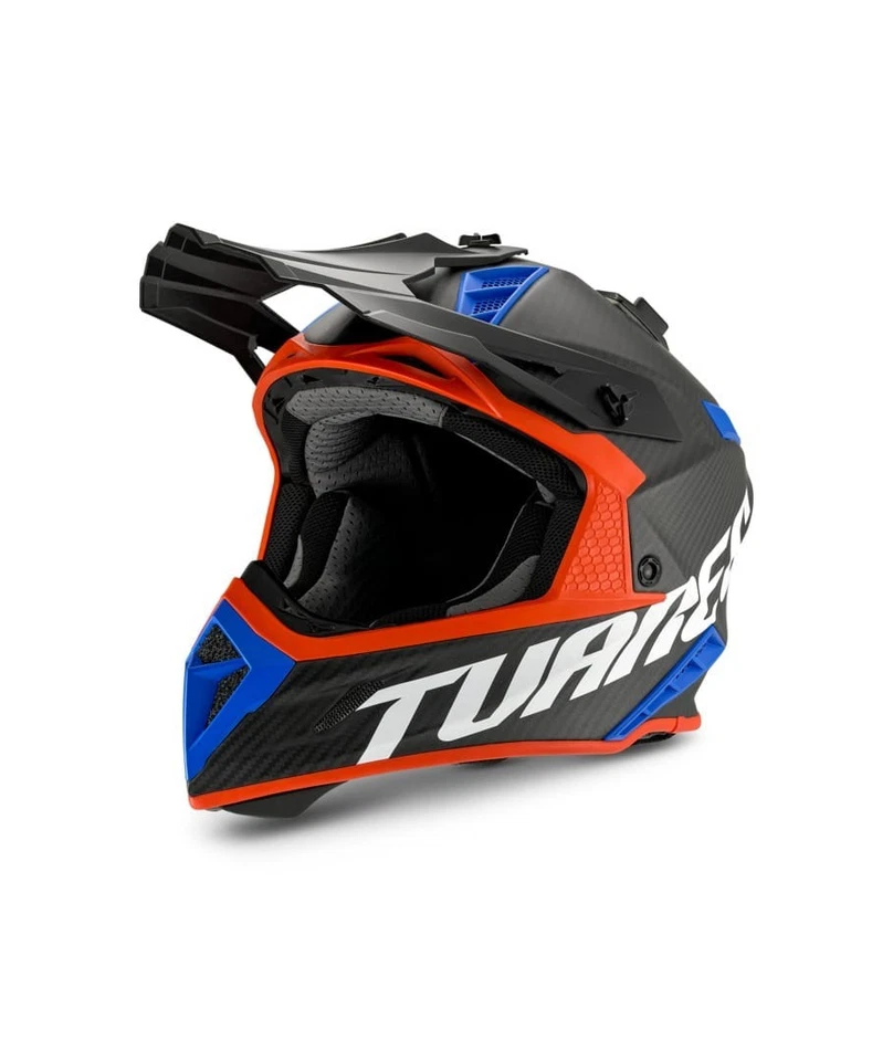 Casque Cross Aprilia Tuareg Fibre Carbone Enduro Motocross ECE 22.05 Neuf - Photo 3/4