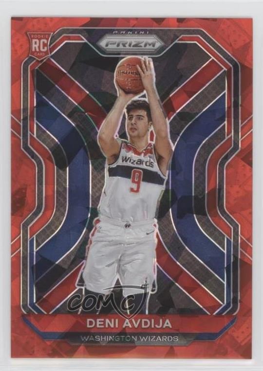 2020-21 Panini Prizm Red Ice Prizm Deni Avdija #290 Rookie RC u5y