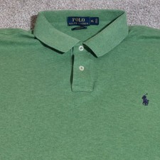 Polo by Ralph Lauren Short sleeve polo heathered green size XL