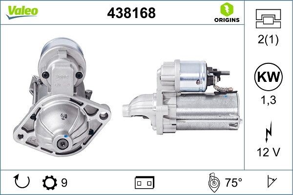 Valeo Starter 438168 FüR Alfa Romeo Fiat Lancia Opel-image