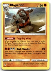 Rhyperior 67/147 Burning Shadows