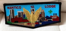 Nentico Lodge 12 Flap Patch- Order of the Arrow- OA- Boy Scout Eagle- Baltimore