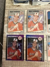 (15) 1989 Brady Anderson lot Baltimore Orioles (5) Donruss (5) Topps (5) Fleer