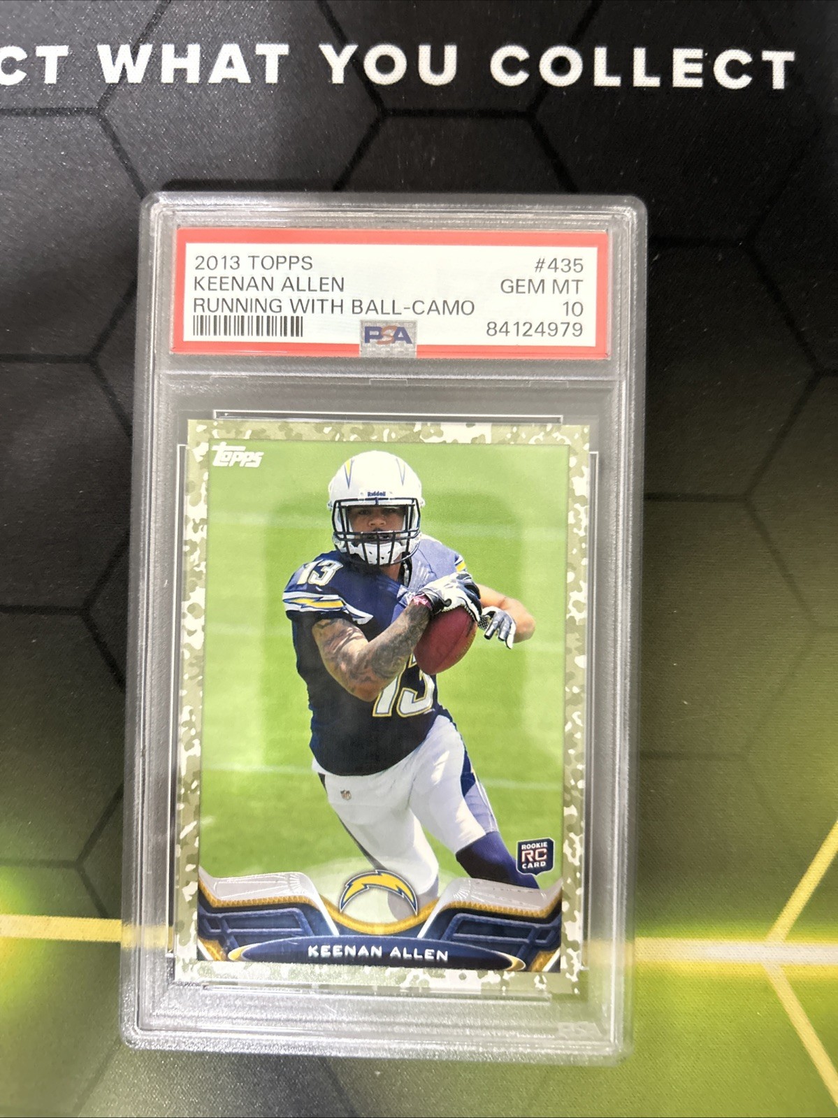 Keenan Allen Topps #435 Running With Ball-Camo