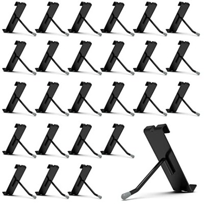  50 Pack Gridwall Hooks   Black Metal Display Hangers for Wire Grid 2 Inch