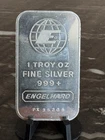 Engelhard 1 oz  .999 Fine Silver Bar EI-9 PX-FB Serial #