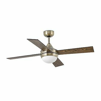 Faro Ceiling Fan Light Mini Icaria Brass Antique 107cm 42 With