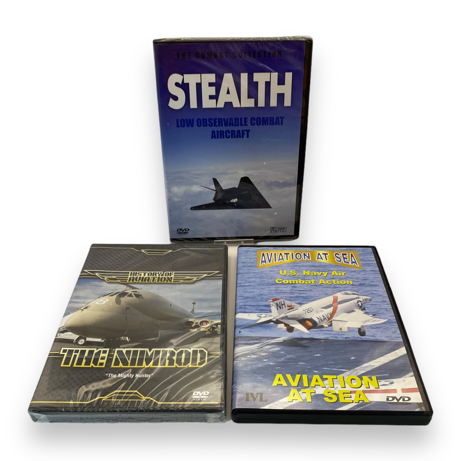 Military Aviation DVD bundle  - Nimrod, Stealth & US Navy Combat at Sea
