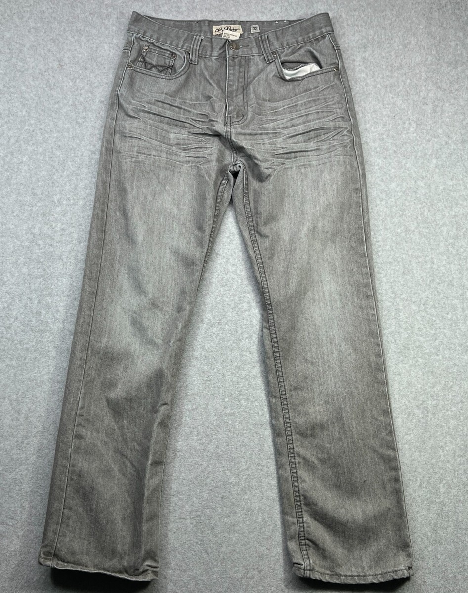 Old Skool Men's Grey Denim Straight Leg Jeans Size 32 | eBay