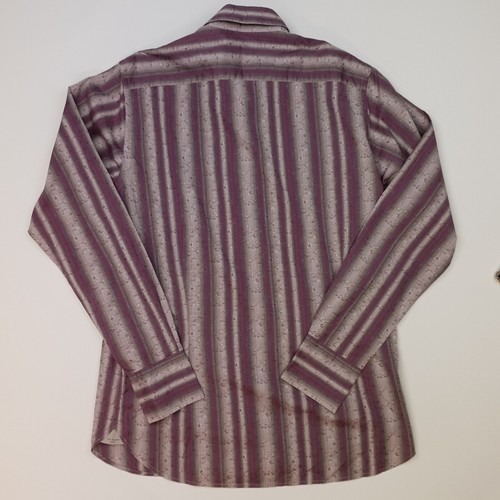 Ted Baker Print Shirt Size 3 Fits Like SMALL Relaxed Fit Floral Stripped Funky - Picture 11 of 12