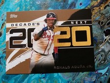 2020 Topps Gold Decades next Ronald Acuna mint Condition/50