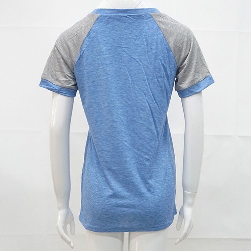 Women Crew Neck Short Sleeve Casual Blouse T-Shirt Summer Loose Tunic Tops Tee - Picture 37 of 37