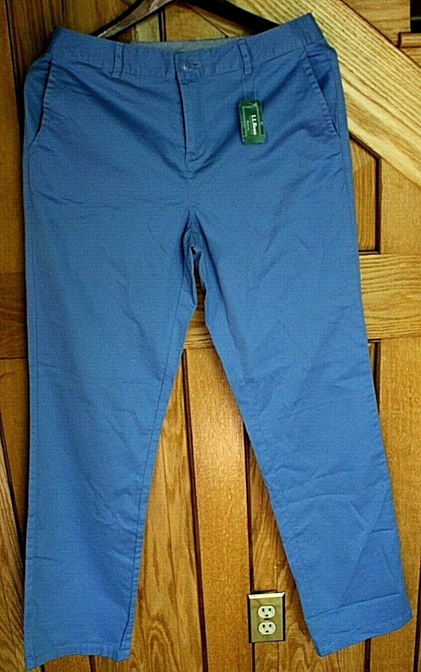 NWT L.L.Bean Misses Chino Pants Favorite Fit 8 M/T Cornflower Blue | eBay