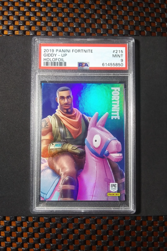 2019 Panini Fortnite Series 1 Holofoil Epic Outfit #215 Giddy-Up SP USA MT PSA 9 - Picture 6 of 15