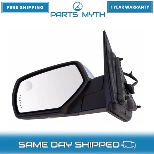 New Mirror Power Folding Heated Memory Signal Puddle LH For 14-19 Chevrolet GMC