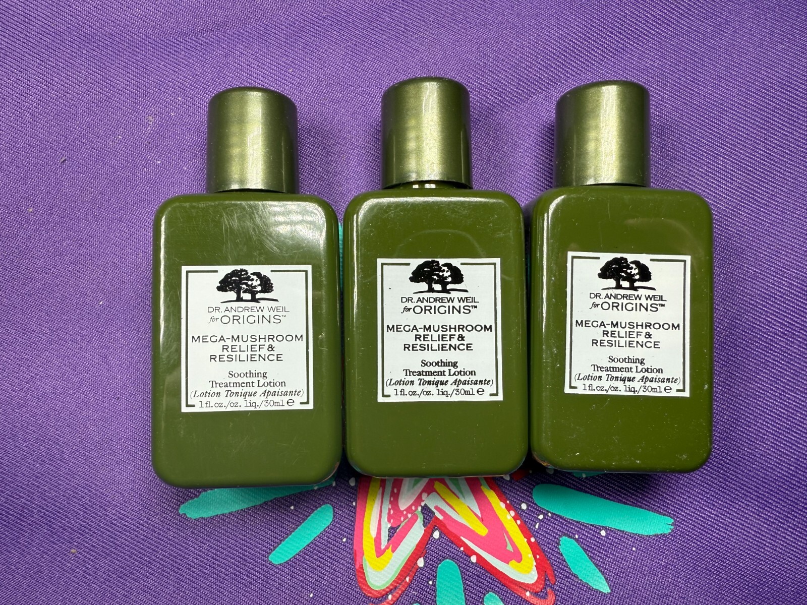 3 Pack of Origins Weil Mega-Mushroom Soothing Treatment Loti