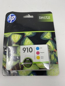 HP 910 Tri Color 3 Pack Original Ink Cartridge Sealed NEW 10/21 FREE SHIPPING 87547559116 | eBay