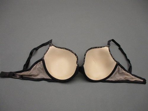 34DD Victorias Secret Womens Black Underwire Padded Back Closure Demi Bra - Picture 7 of 7