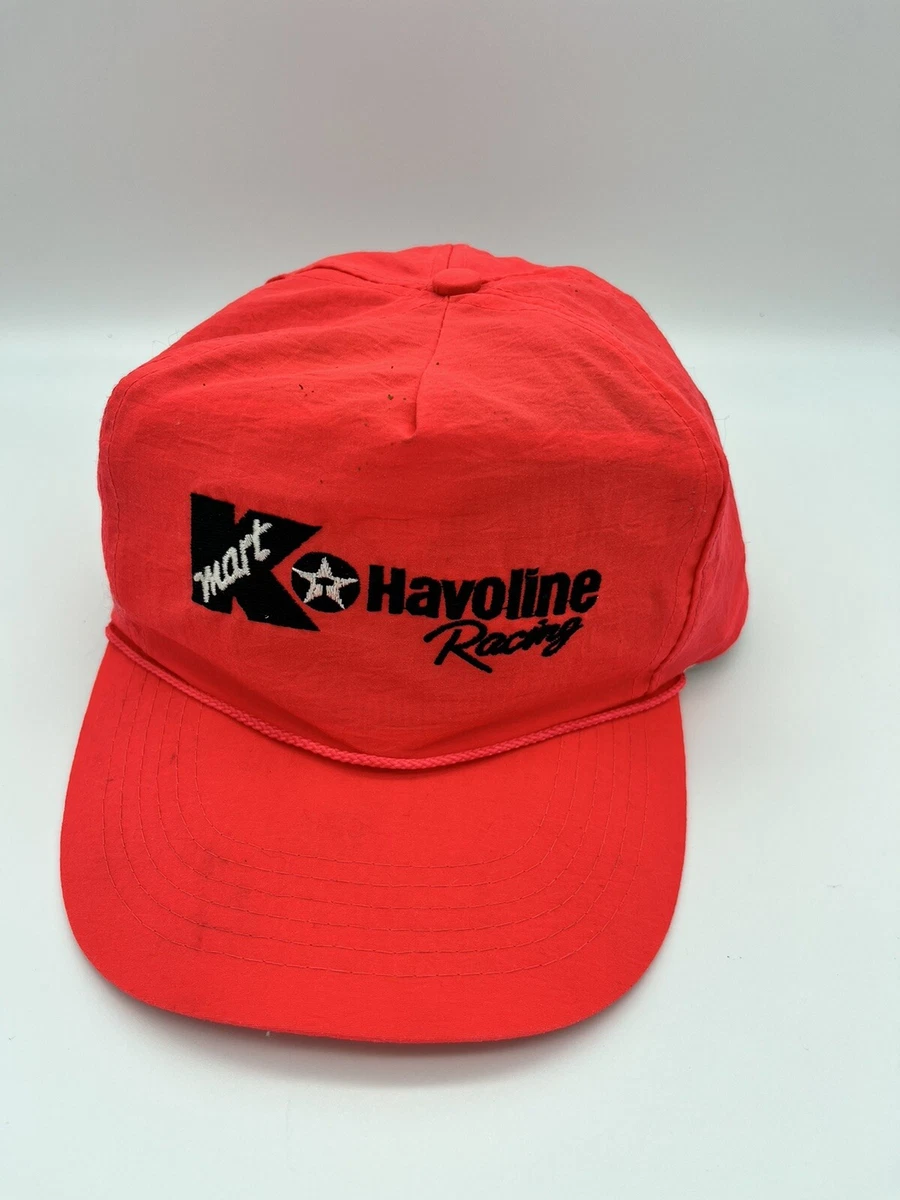 Kmart Havoline Racing Cap Hot Pink Nylon Rope Snapback Hat Clark