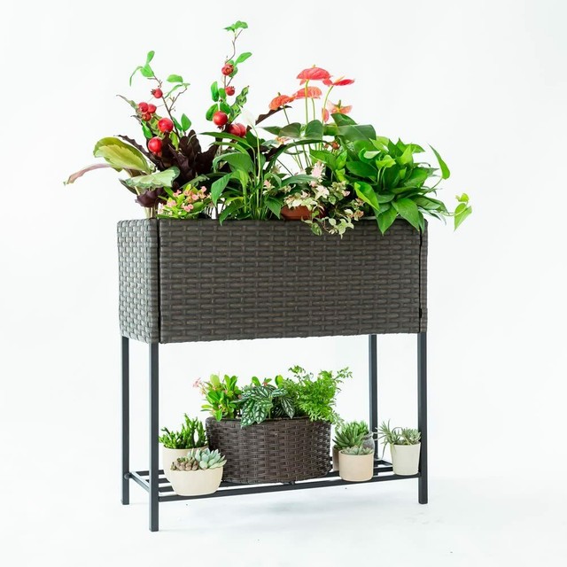 Keter Resin Elevated Garden, All Weather, SelfWatering