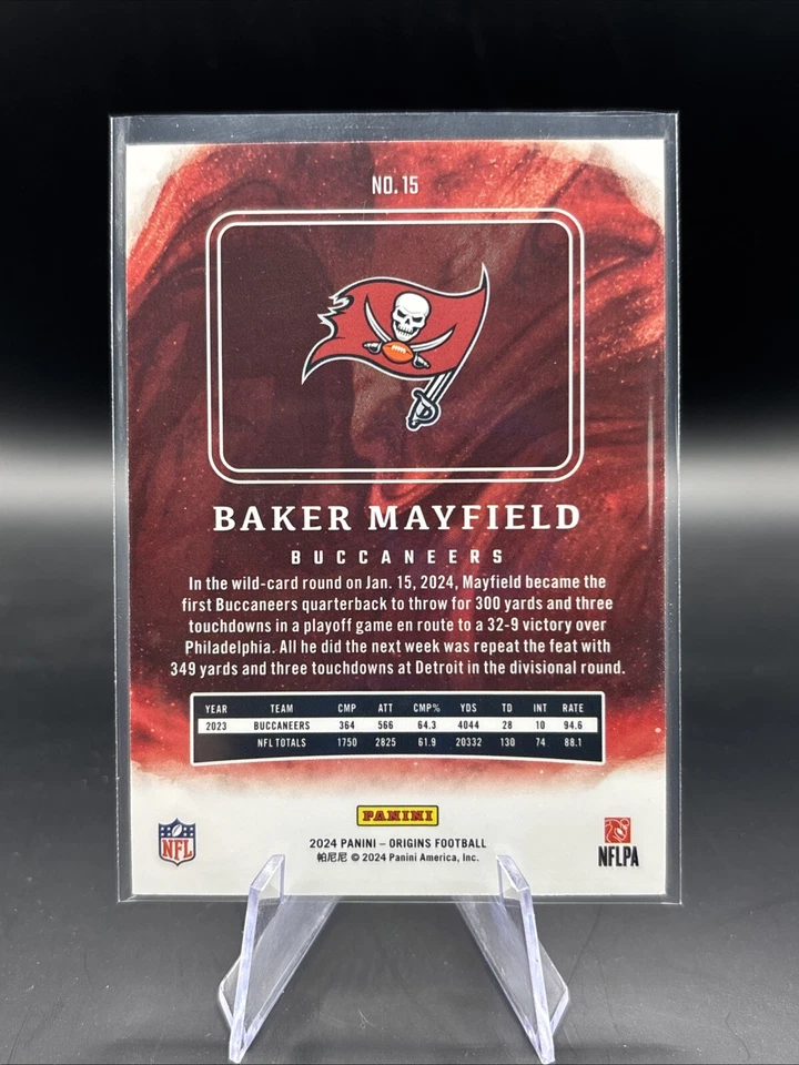 2024 Panini Origins - #15 Baker Mayfield Tampa Bay Buccaneers - Image 2 of 2