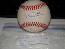 WILLI CASTRO DETROIT TIGERS VERY EARLY ROOKIE AUTOGRAPHED GU BALL 9-1-2014  #3