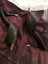 Ladies black leathermules36 foot22cmlong