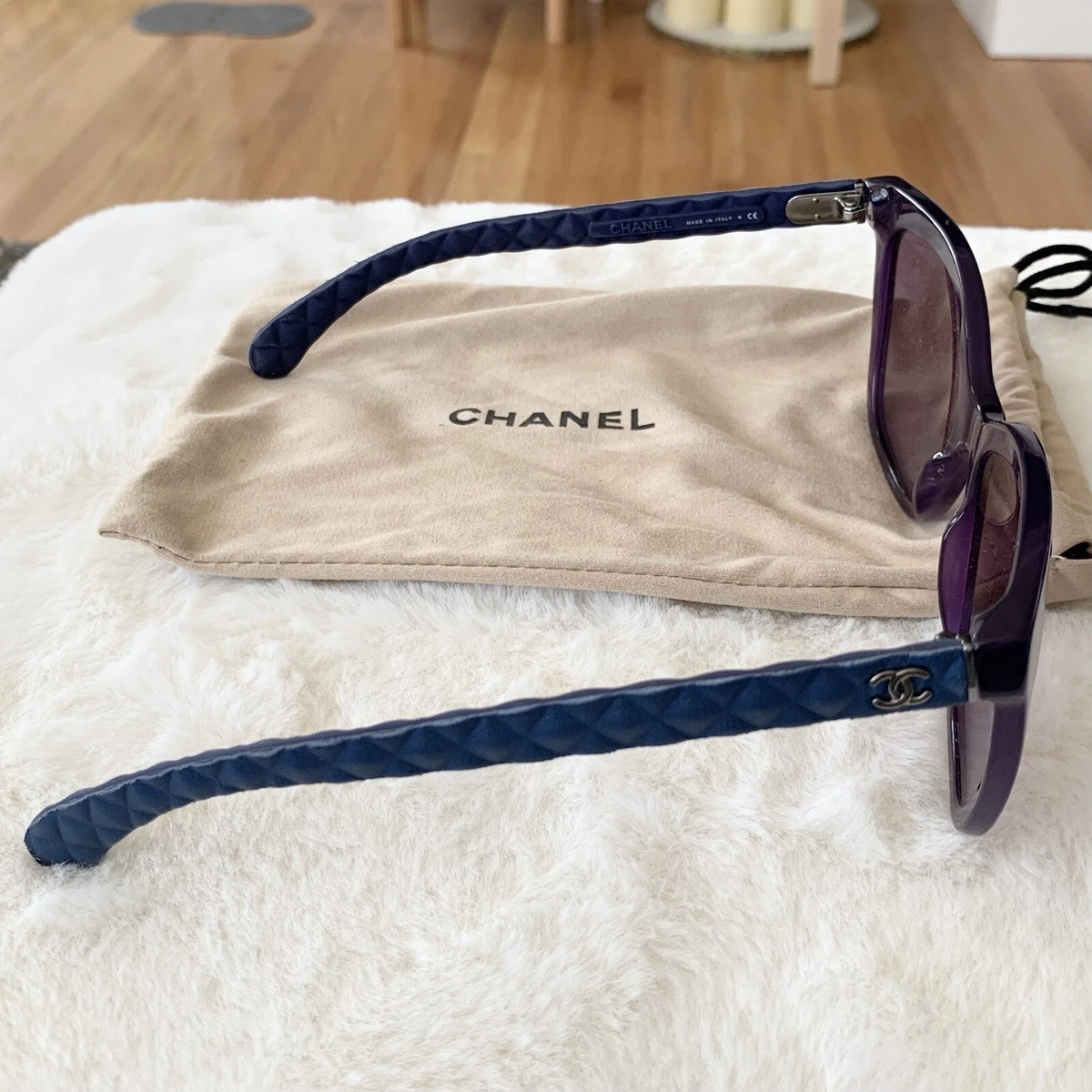 CHANEL 5288-Q c.1463/S1 Rectangle Purple Blue Gradient Sunglasses