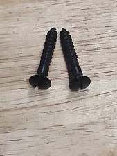 Set of 2 Large  Oval Butt plate Reproduction Screws 1 1/4" L Fits plates I sell