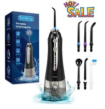 Waterpik Cordless Water Flosser Dental Oral Irrigator Teeth Cleaner Floss 5 Tips