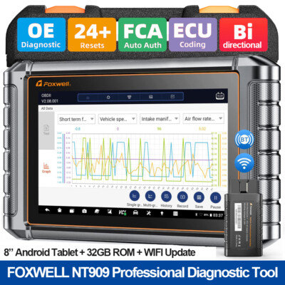 foxwell NT909 Profi Auto Diagnosegerät KFZ Scanner ALLE SYSTEM ECU Coding