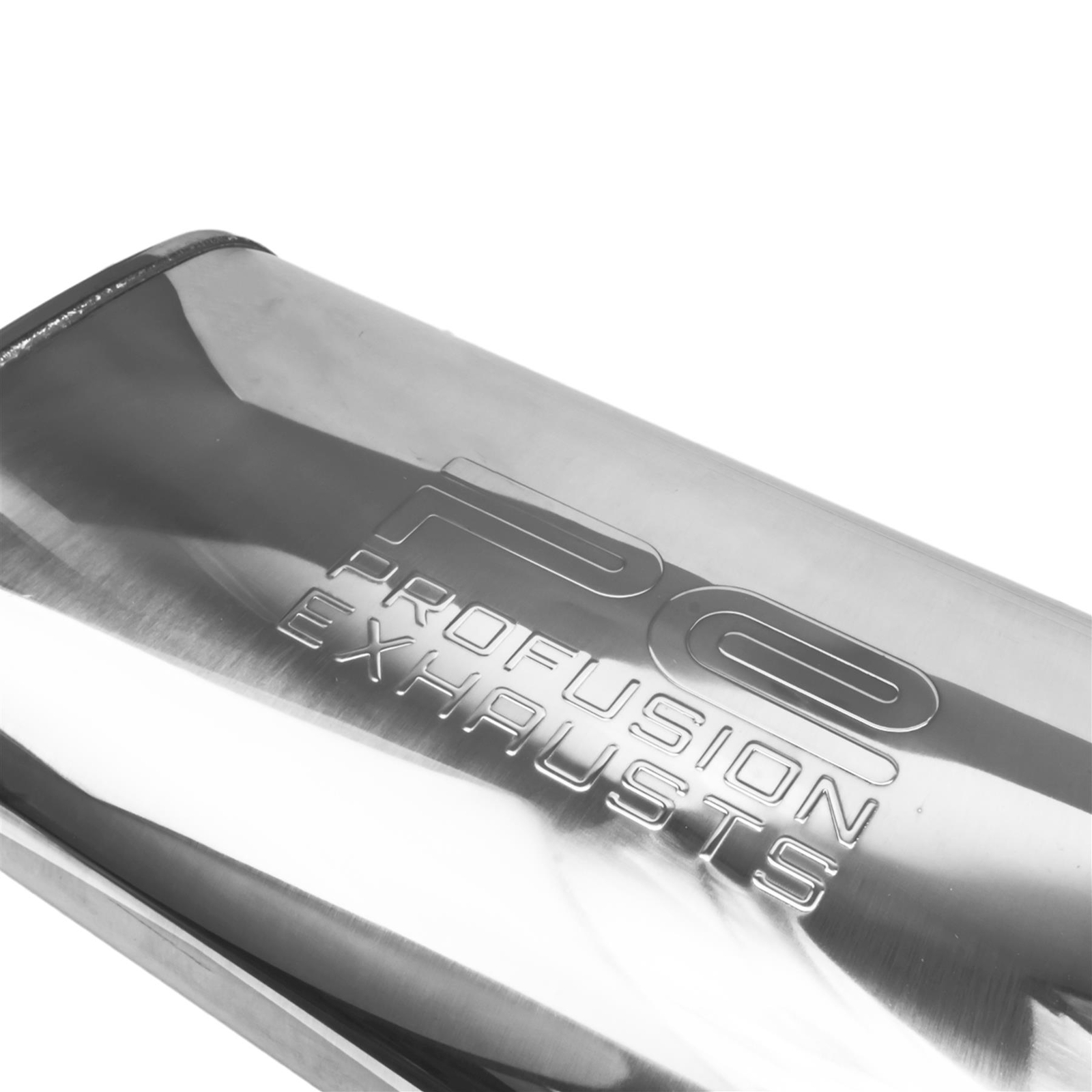 3" 76mm 4" x 9" Oval x 18" Profusion 304 Stainless Steel Exhaust