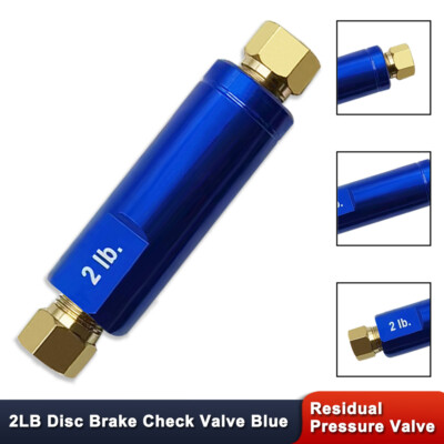 #ad For Hot Street Rod Disc Brake 2 lb Residual Pressure Valve Check Valve Blue $9.68