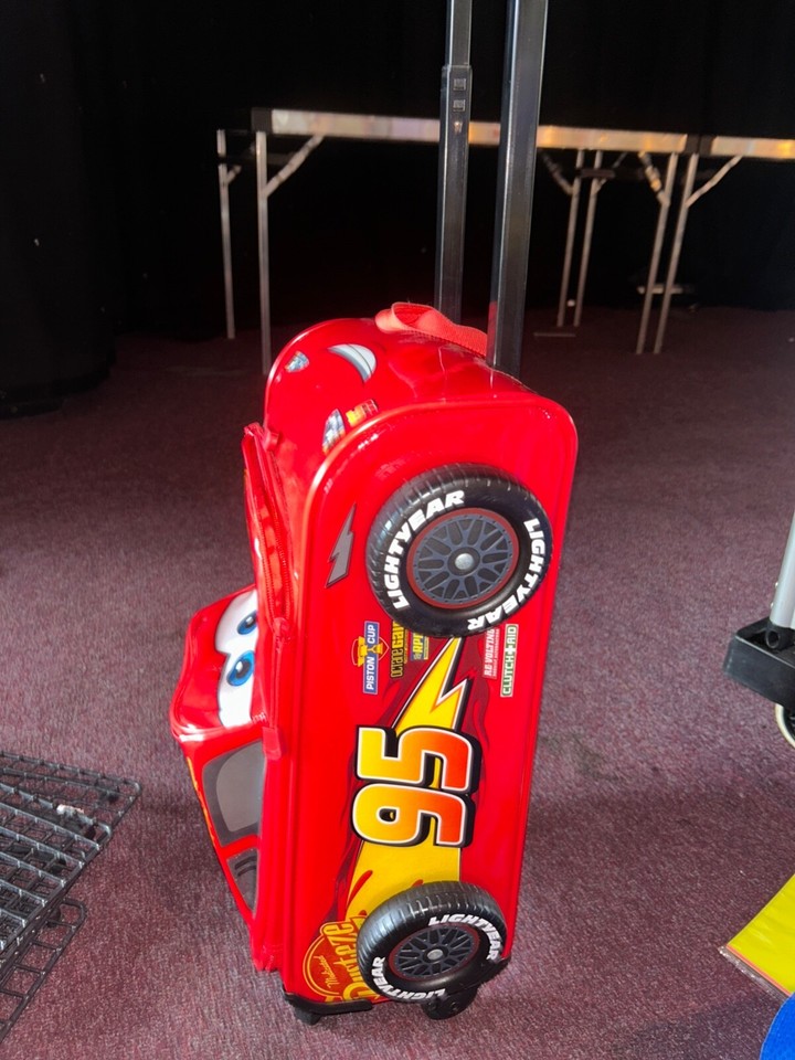Lightening McQueen Disney Suitcase Luggage Genuine Disney Store Item eBay