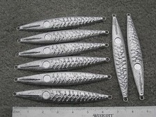 8 fishing bulk jigs lures 8oz Bigeye diamonds vertical no hooks or swivels   