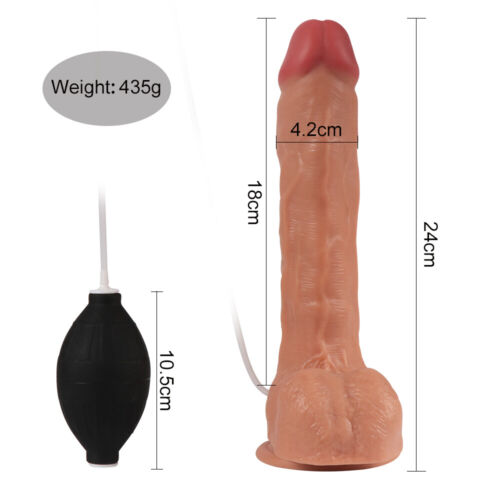 Realistic Ejaculating Dildo Squirting Dildo Soft Silicone Huge Sex Toy For Women - Picture 4 of 11