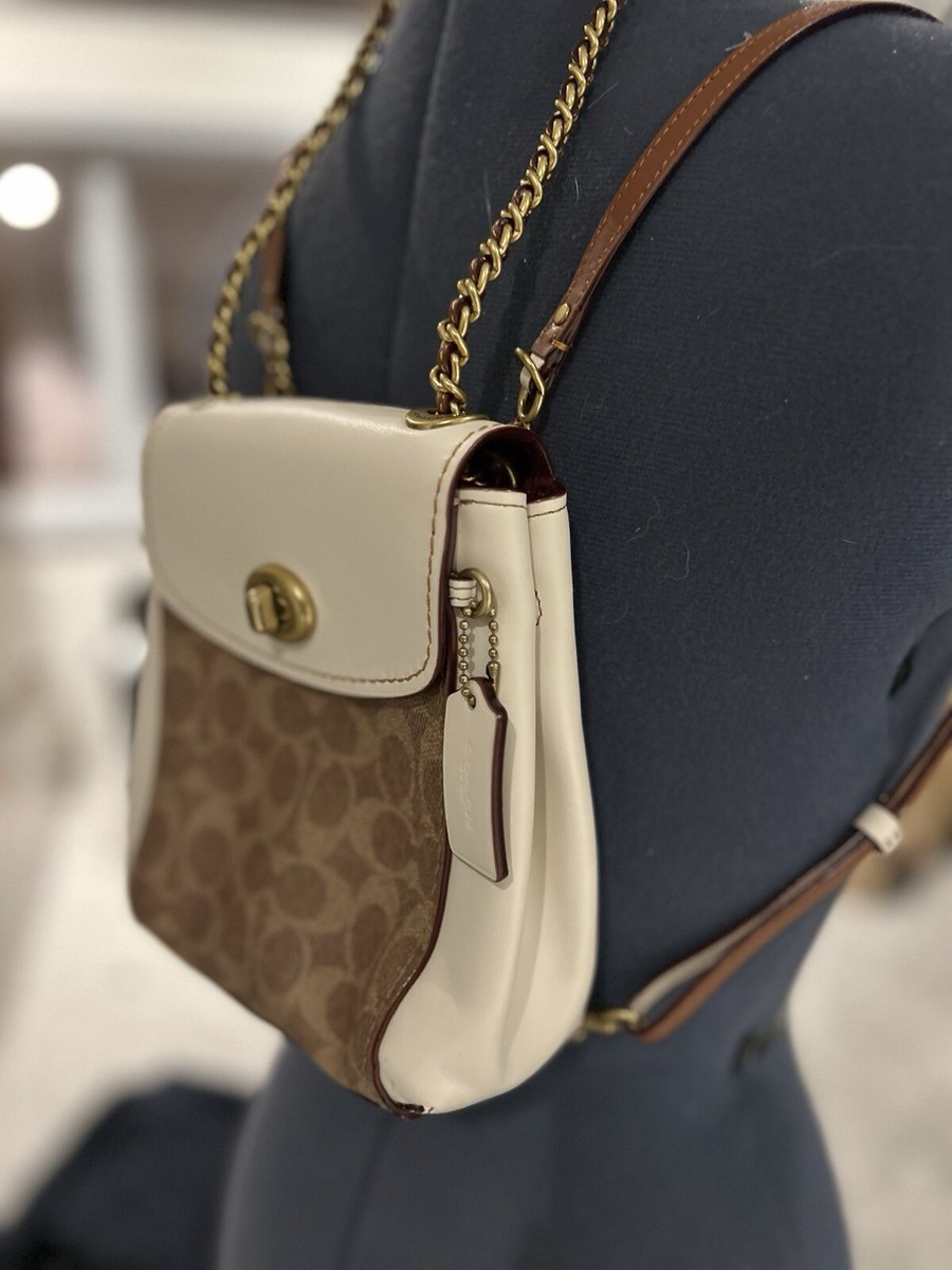 Coach Parker Convertible Backpack Bag Purse In Signature Canvas