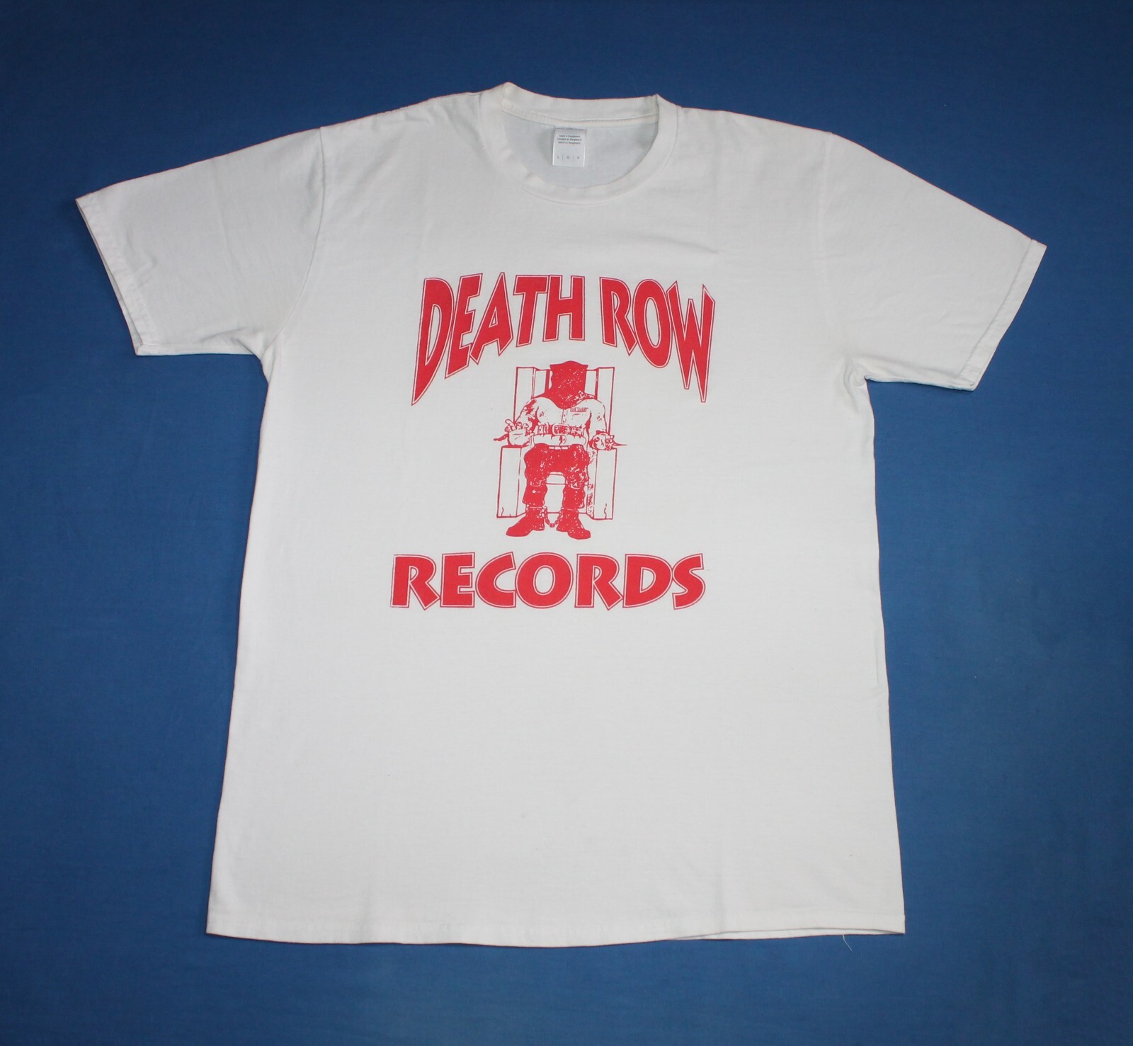 FILA Death Row Records Shirt White Men's Tee Large