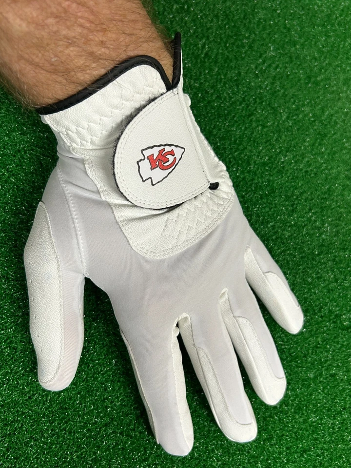 Guante de golf Kansas City Chiefs Team Golf EE. UU. adulto talla única para golfista derecho Foto 2 de 2