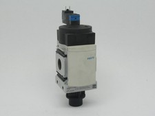 Festo 527683 MS6N-EE-1/2-V24-S On/Off Valve 1/2 NPT 3/2 24VDC 18 bar USED