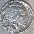 1916 D Buffalo Nickel XF.  Free Shipping