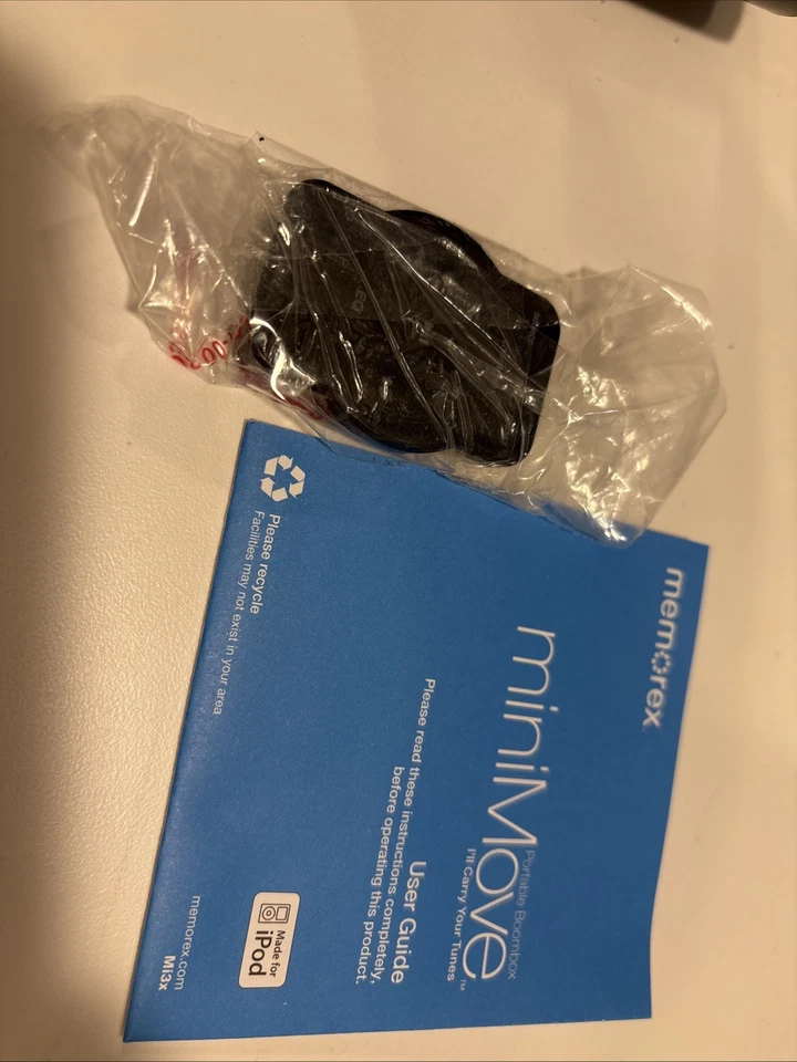 Memorex Mi3xSIL MiniMove Portátil iPod Boombox con Caja y Cable de Alimentación Remoto Foto 4 de 4